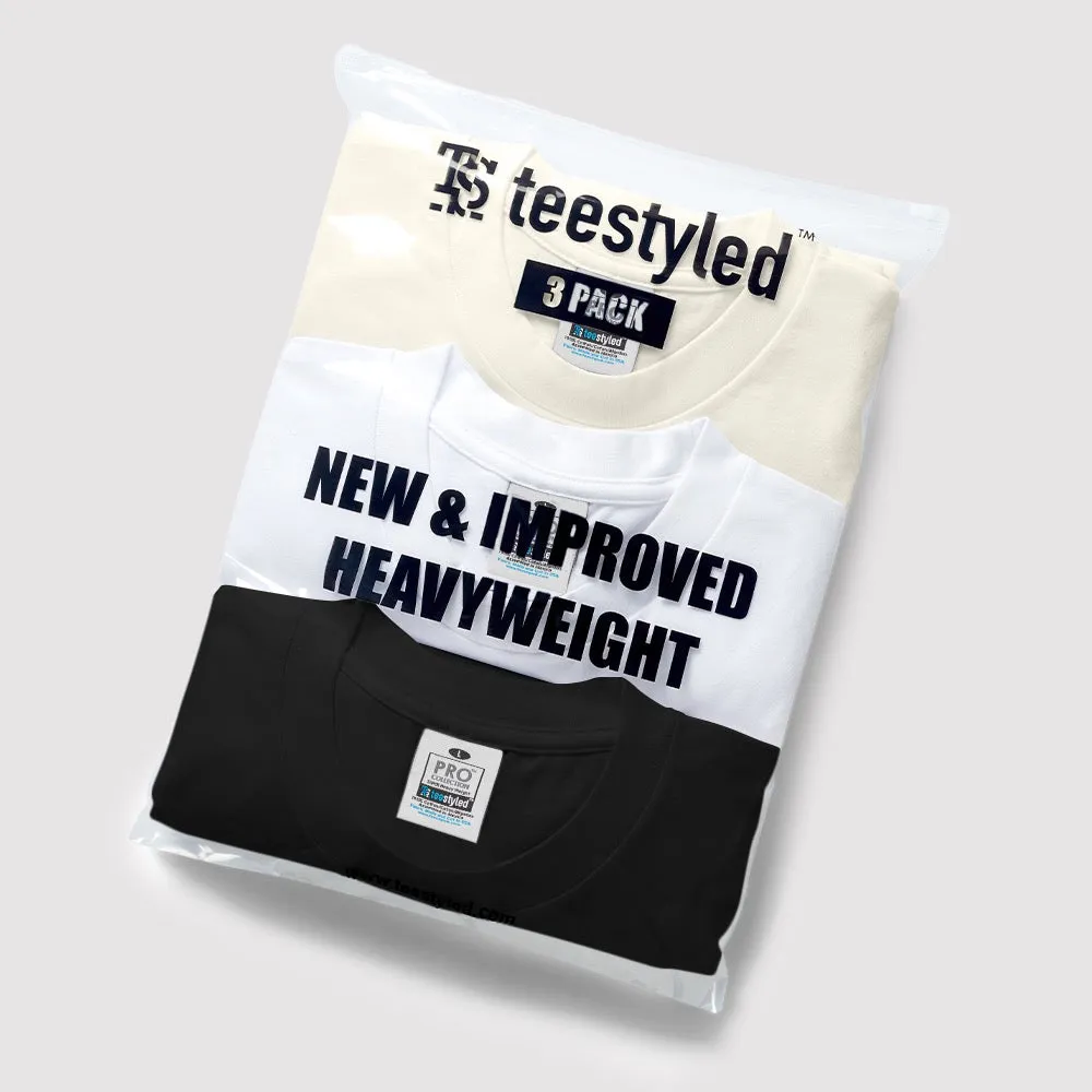 3-PACK | 7 OZ. PRO WEIGHT T-SHIRTS