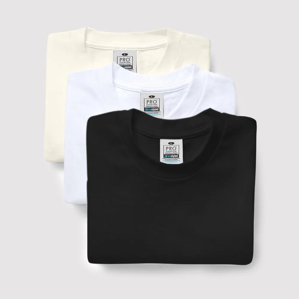 3-PACK | 7 OZ. PRO WEIGHT T-SHIRTS