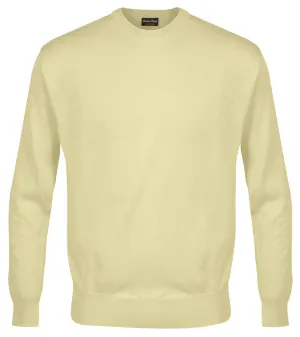 40% OFF FRANCO PONTI Crew Neck - Mens Italian Merino Wool Blend - Lemon Size: 3XL