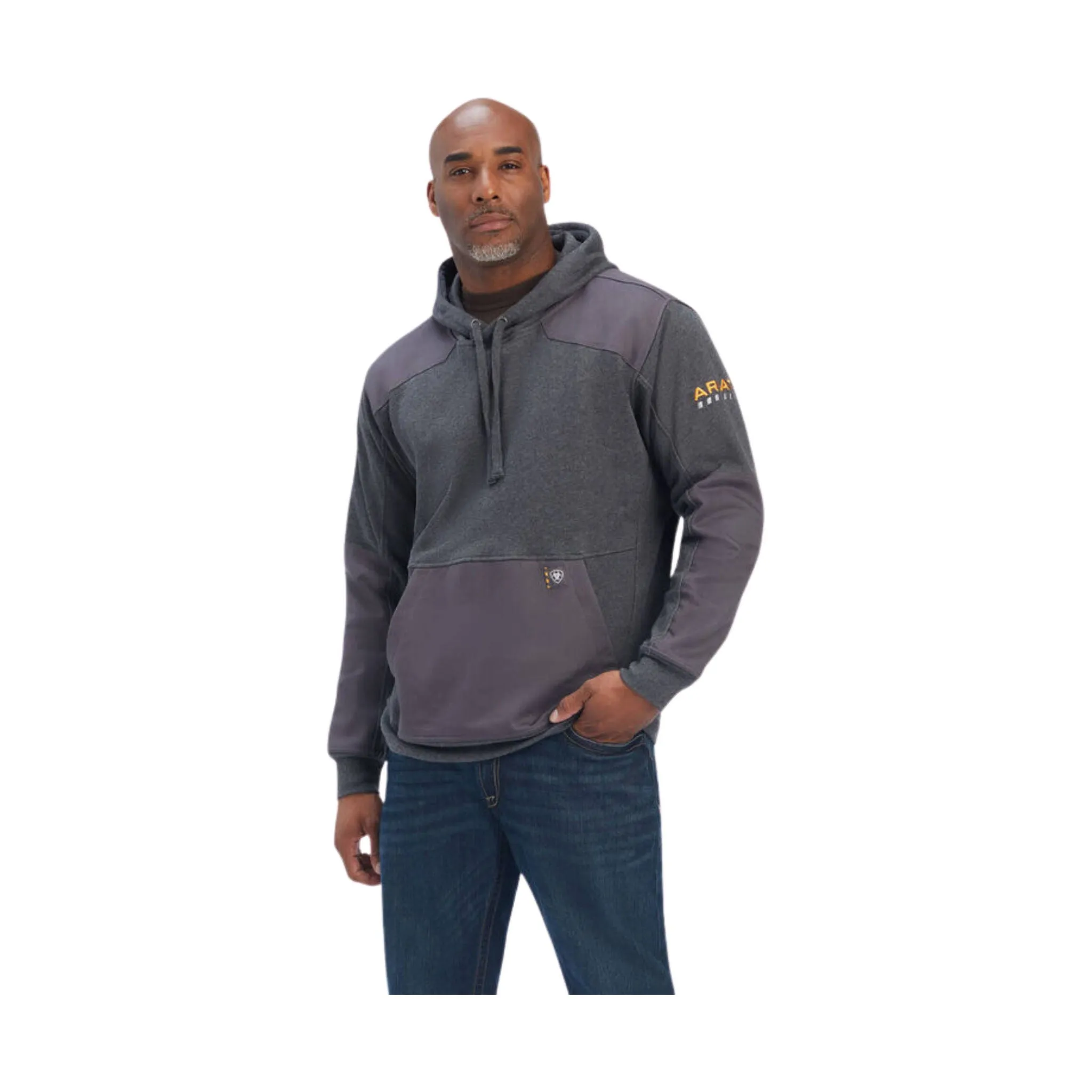 Ariat Men's Rebar Workman DuraCanvas Hoodie - Charcoal Heather