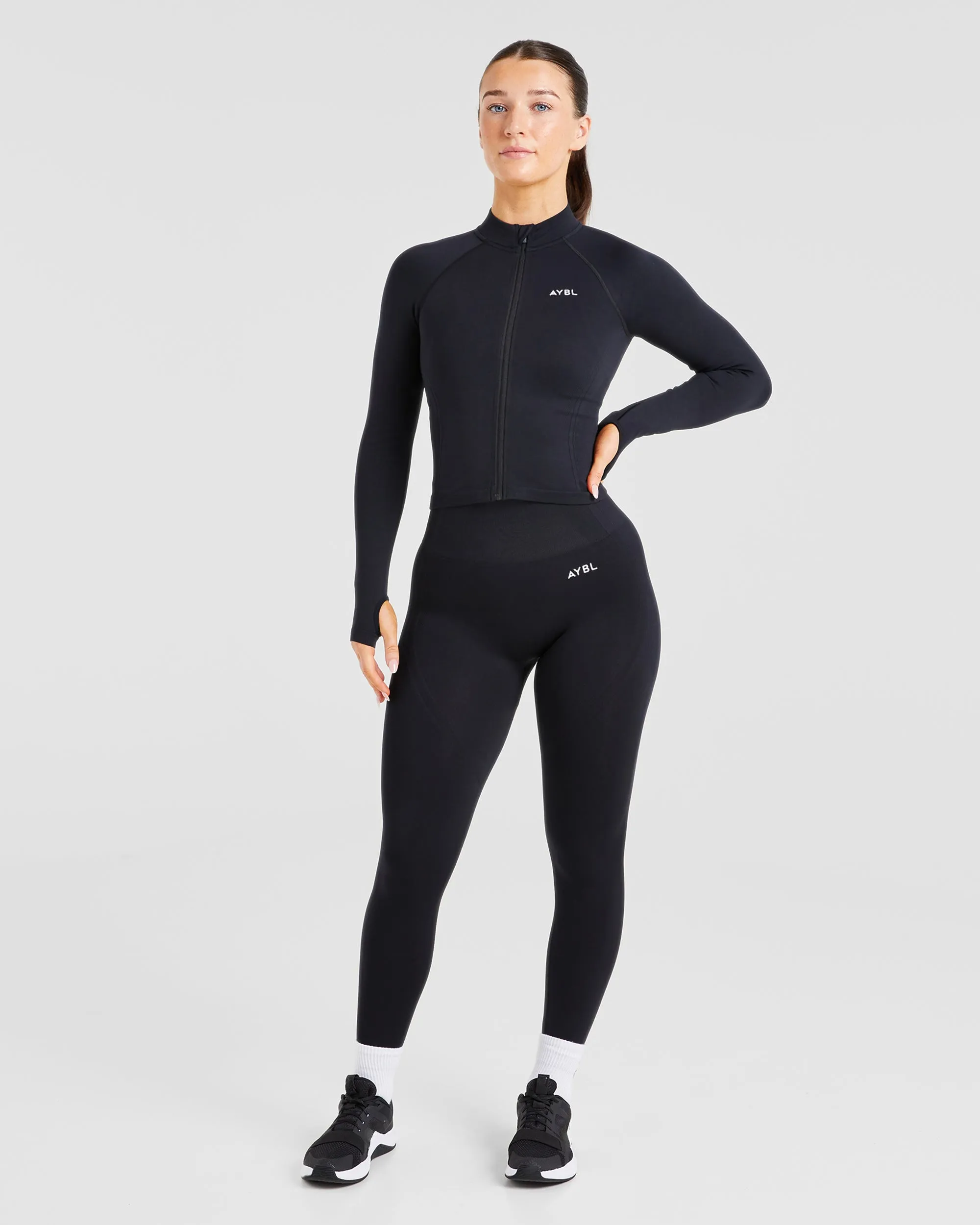 Balance V3 Seamless Zip Jacket - Black