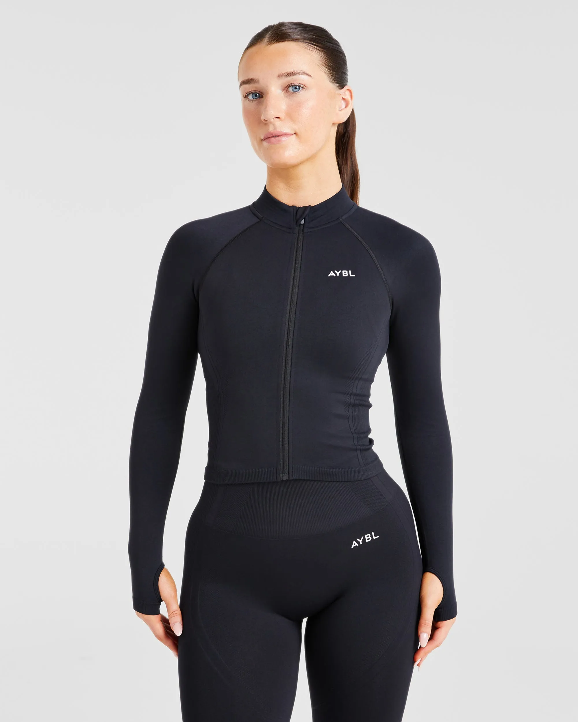 Balance V3 Seamless Zip Jacket - Black