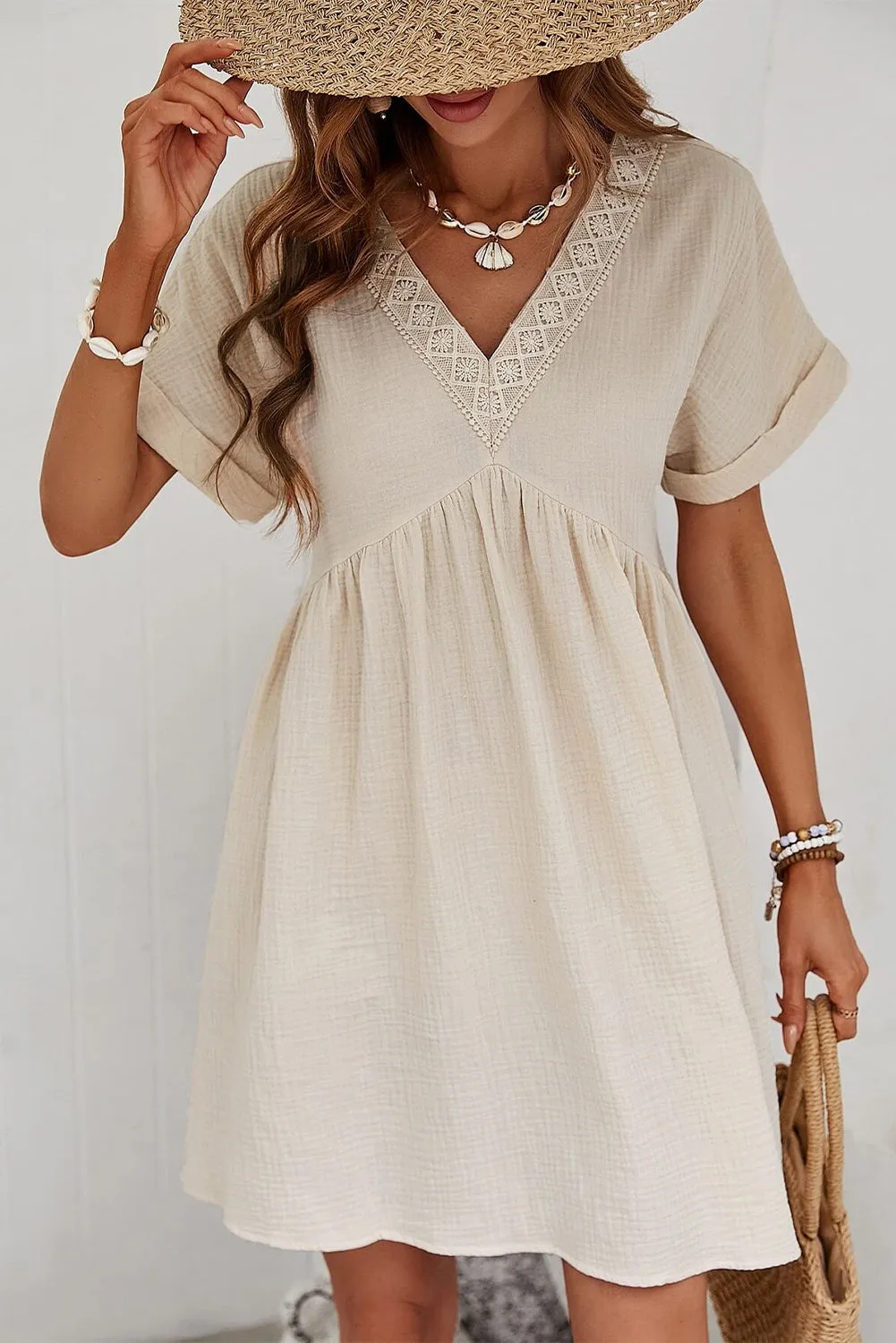 Beach Dress with V-Neckline