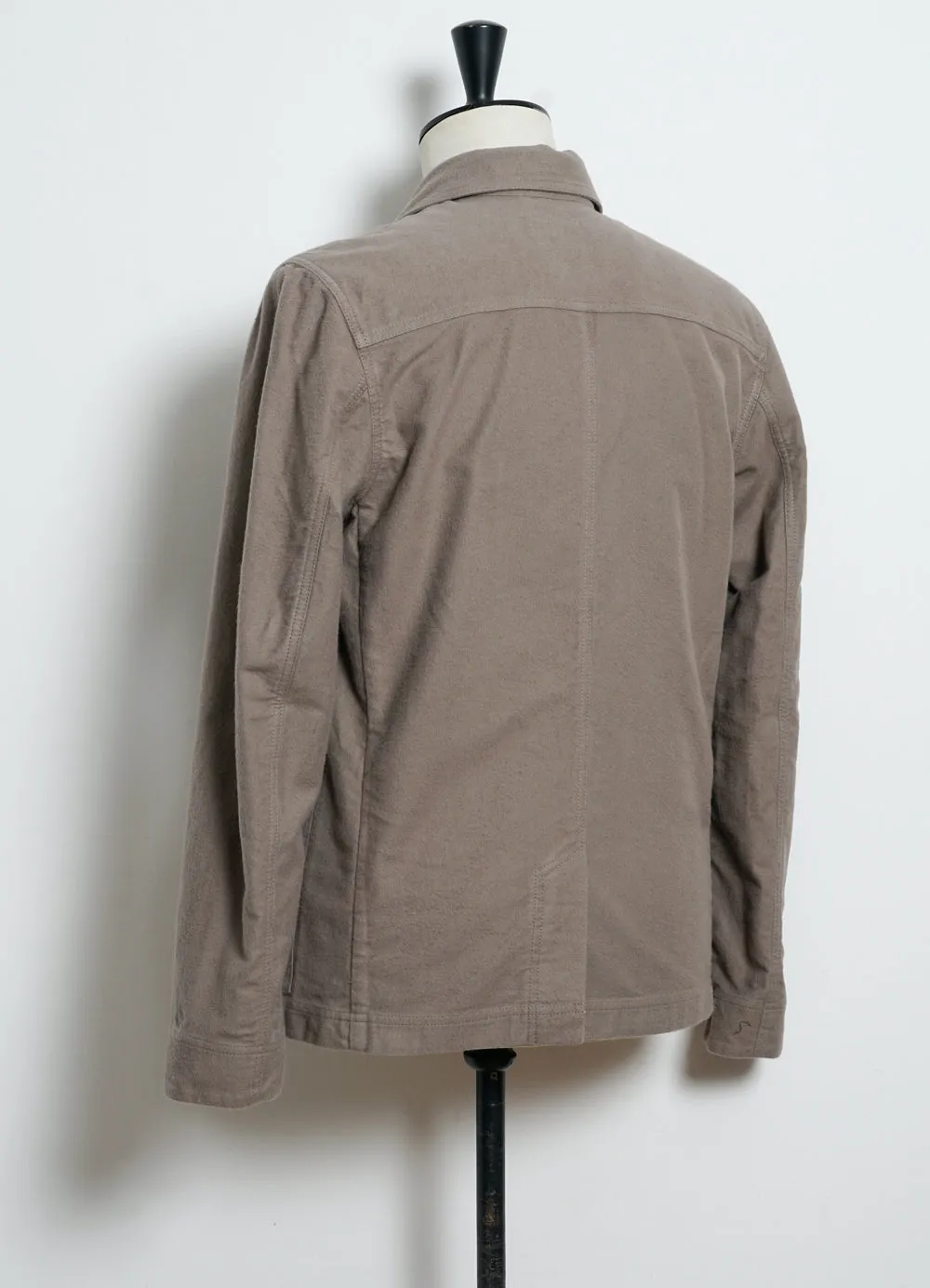 BERTRAM 28-22-7 | Refined Moleskin Work Jacket | Light Stone