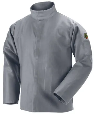 Black Stallion Welding Jacket - FR Gray Cotton JF2220-GY