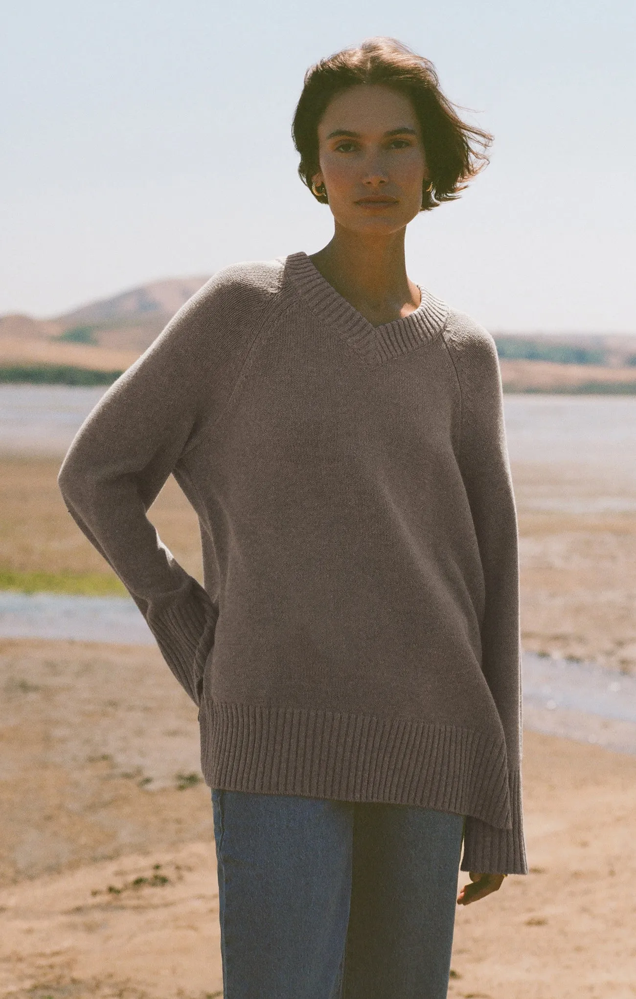 Boulevard V-Neck Sweater