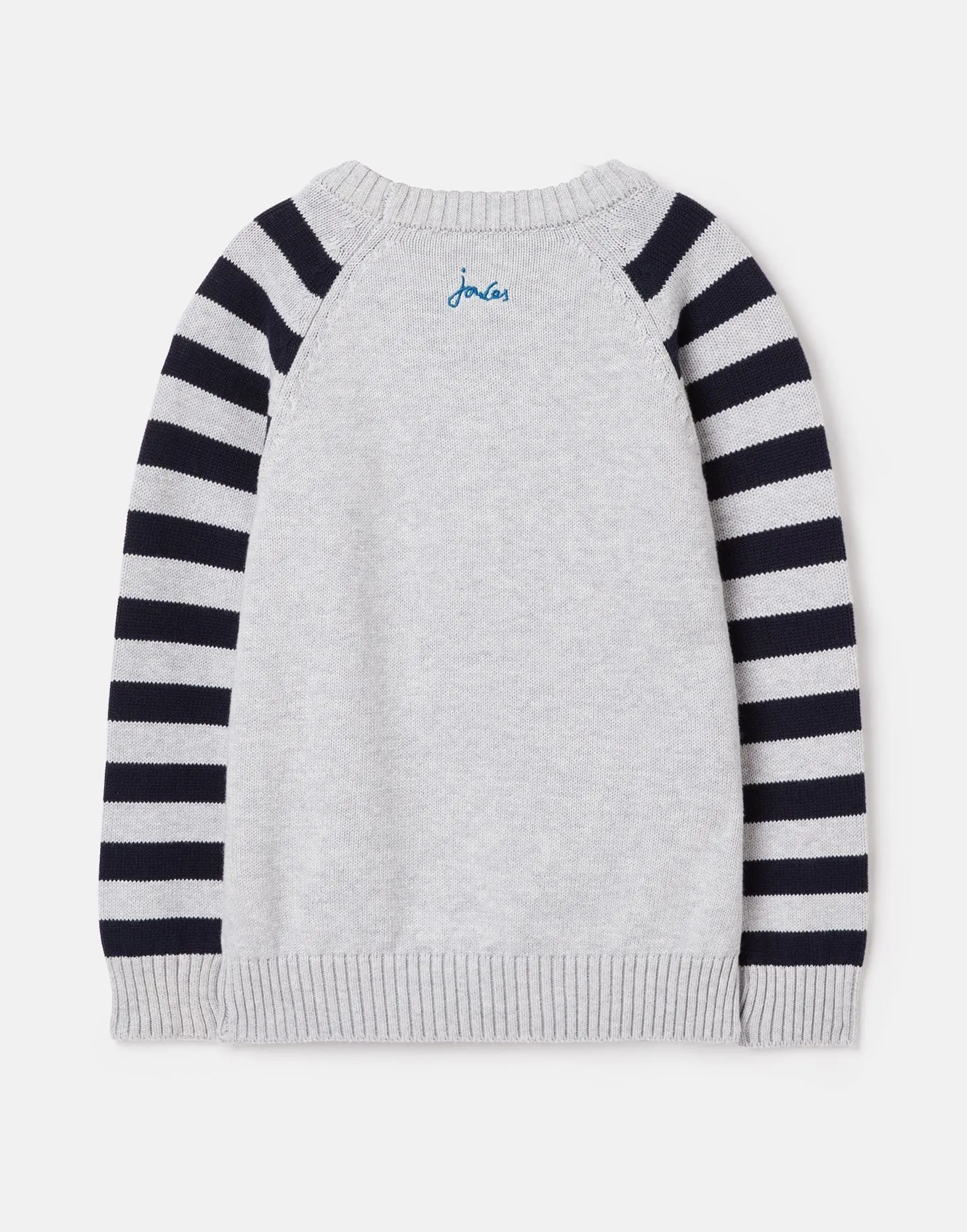 Burford Motif Crew Neck Knit Sweater | Joules