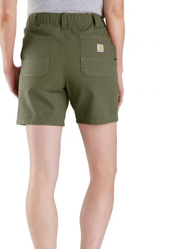 Carhartt Women's Rugged Flex Relaxed Fit Canvas Work Shorts SALE