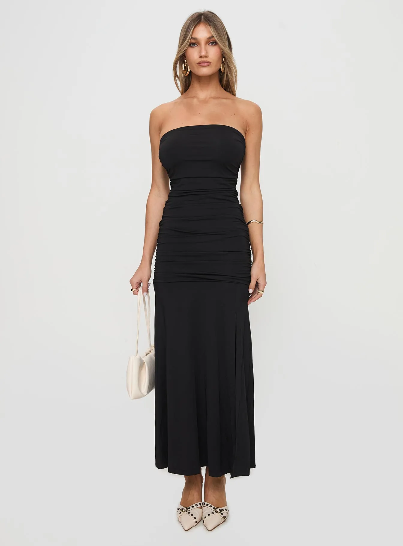 Caymus Strapless Maxi Dress Black