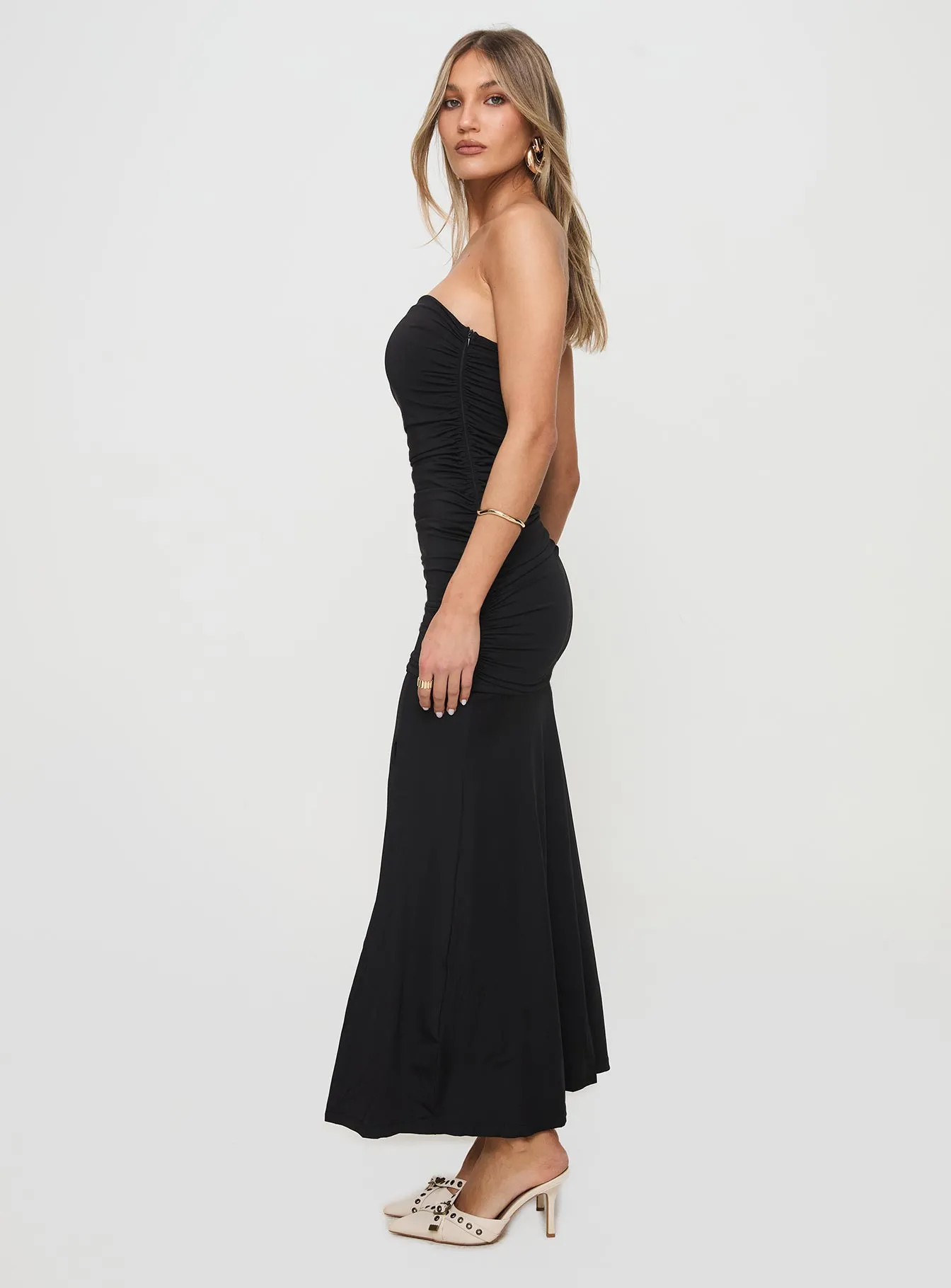 Caymus Strapless Maxi Dress Black