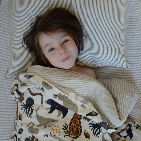 Clementine Kids Reversible Quilt - Zoology