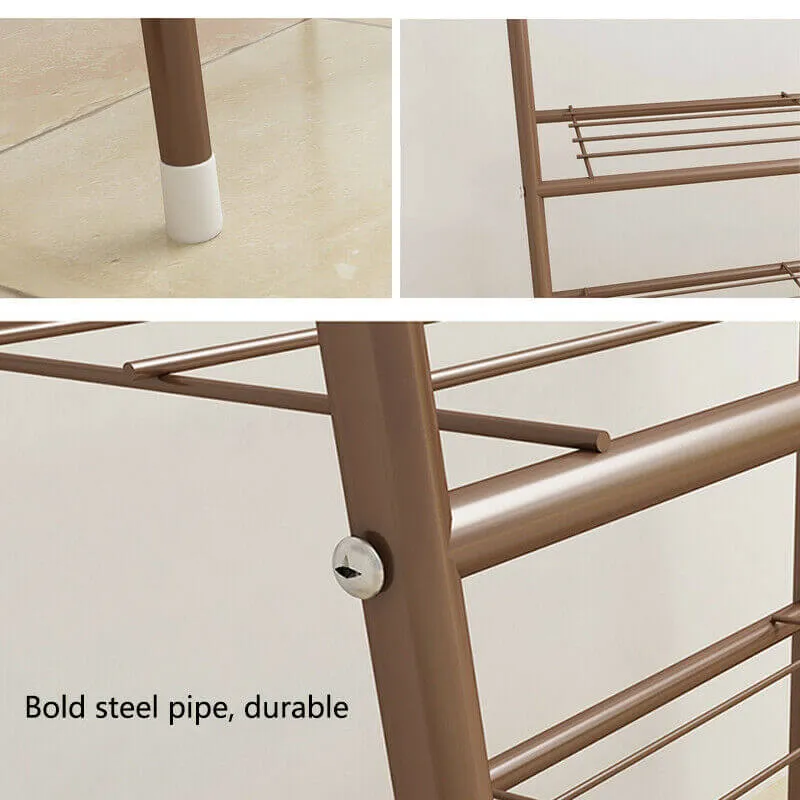 Cloth Rack Garment Rack Metal Coffee color