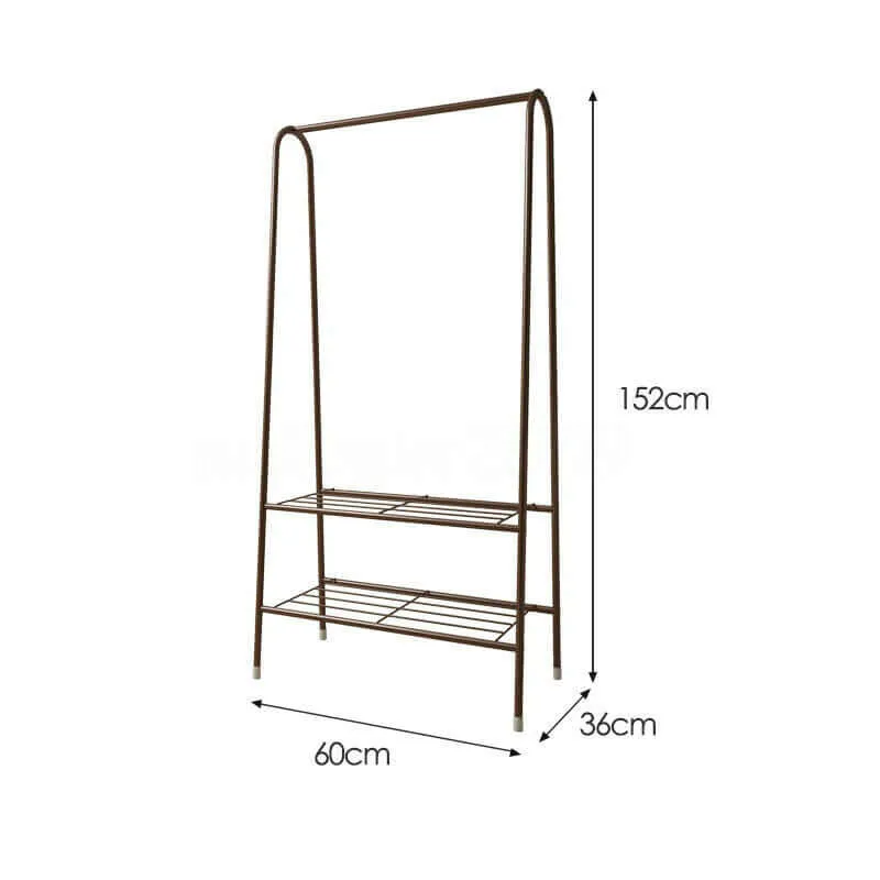 Cloth Rack Garment Rack Metal Coffee color