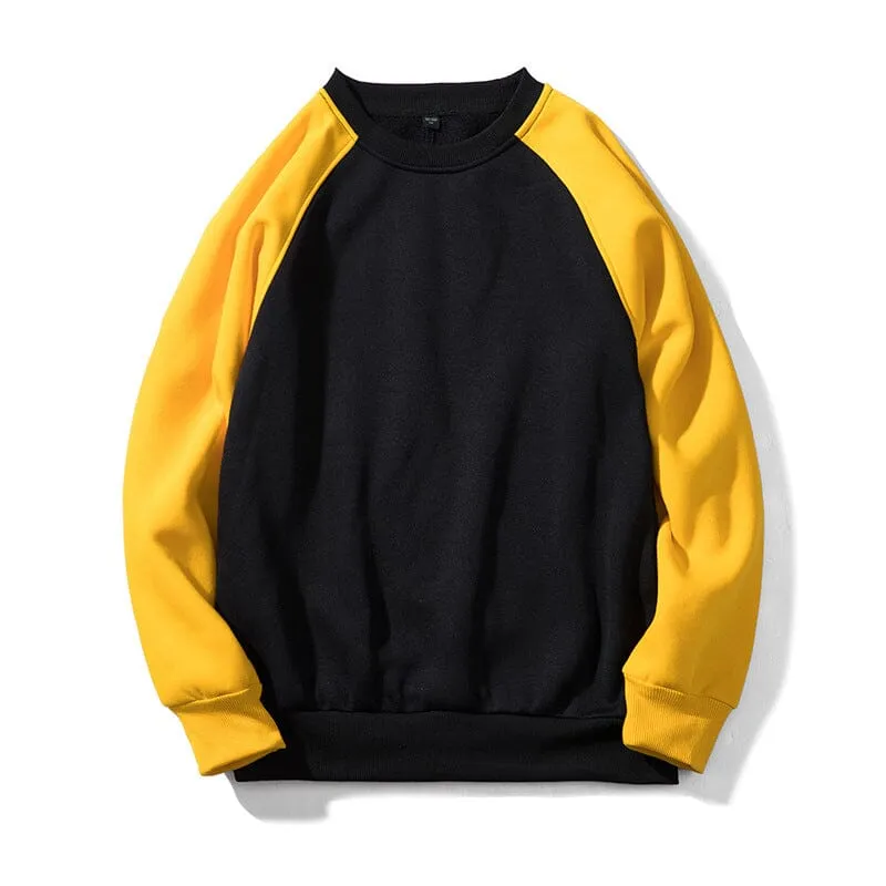 Contrast Crew Neck Sweatshirt