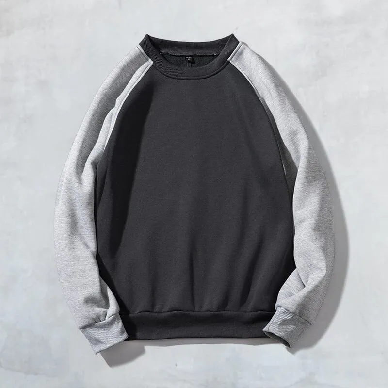 Contrast Crew Neck Sweatshirt