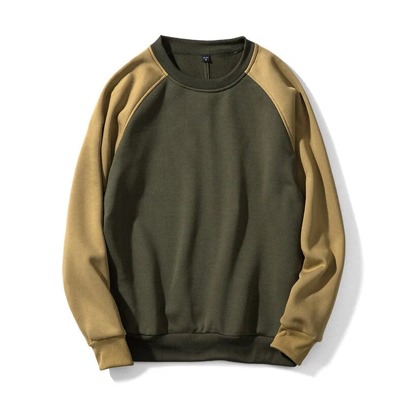 Contrast Crew Neck Sweatshirt