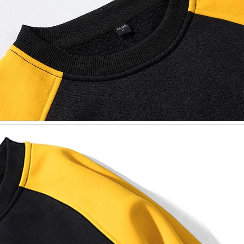 Contrast Crew Neck Sweatshirt