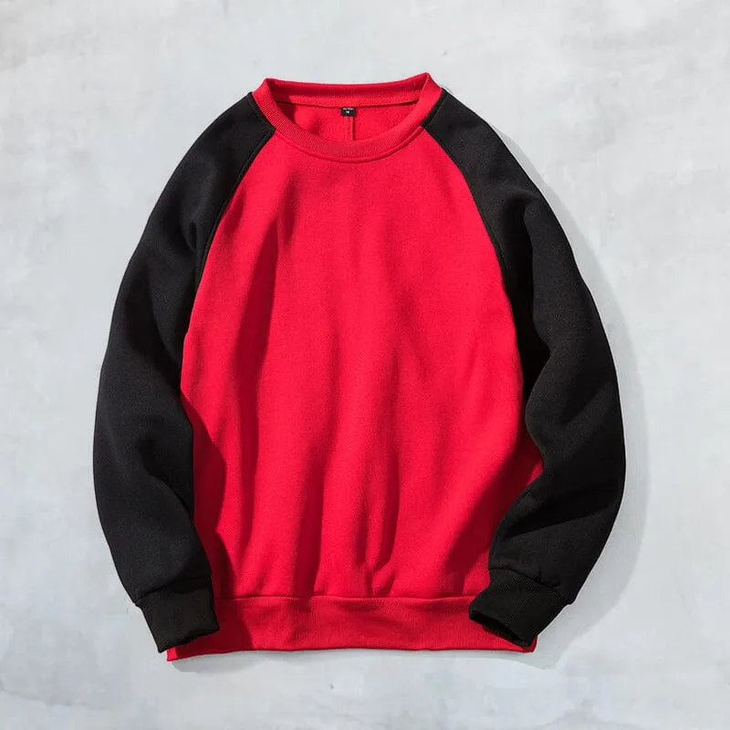 Contrast Crew Neck Sweatshirt