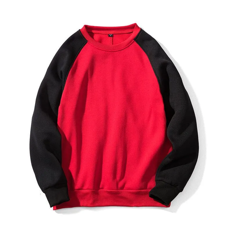 Contrast Crew Neck Sweatshirt