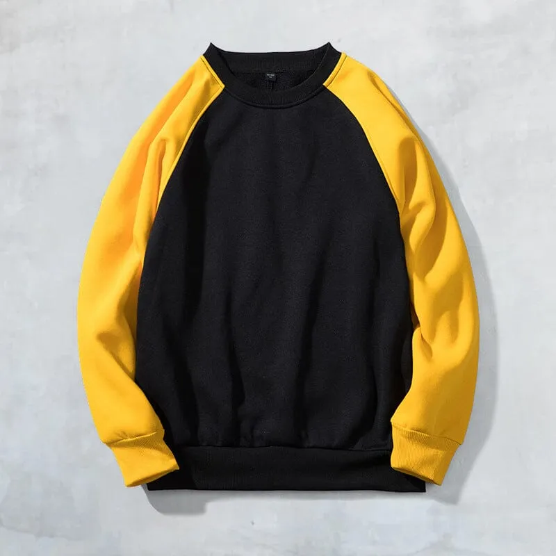 Contrast Crew Neck Sweatshirt