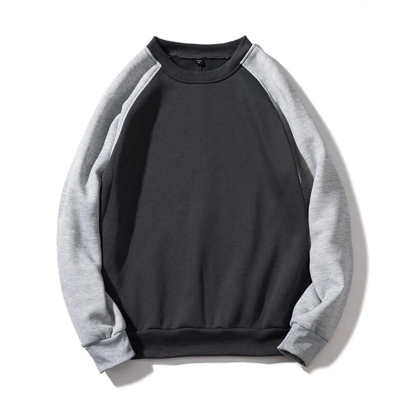 Contrast Crew Neck Sweatshirt