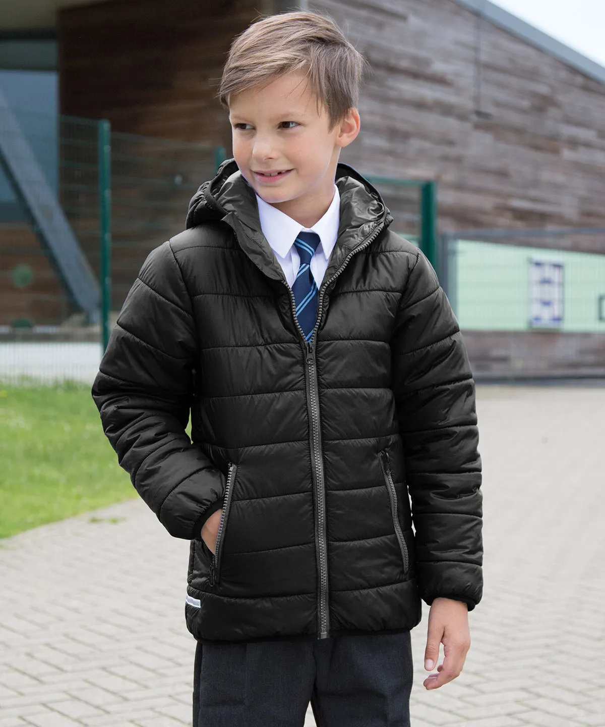 Core junior soft padded jacket | Navy/Royal