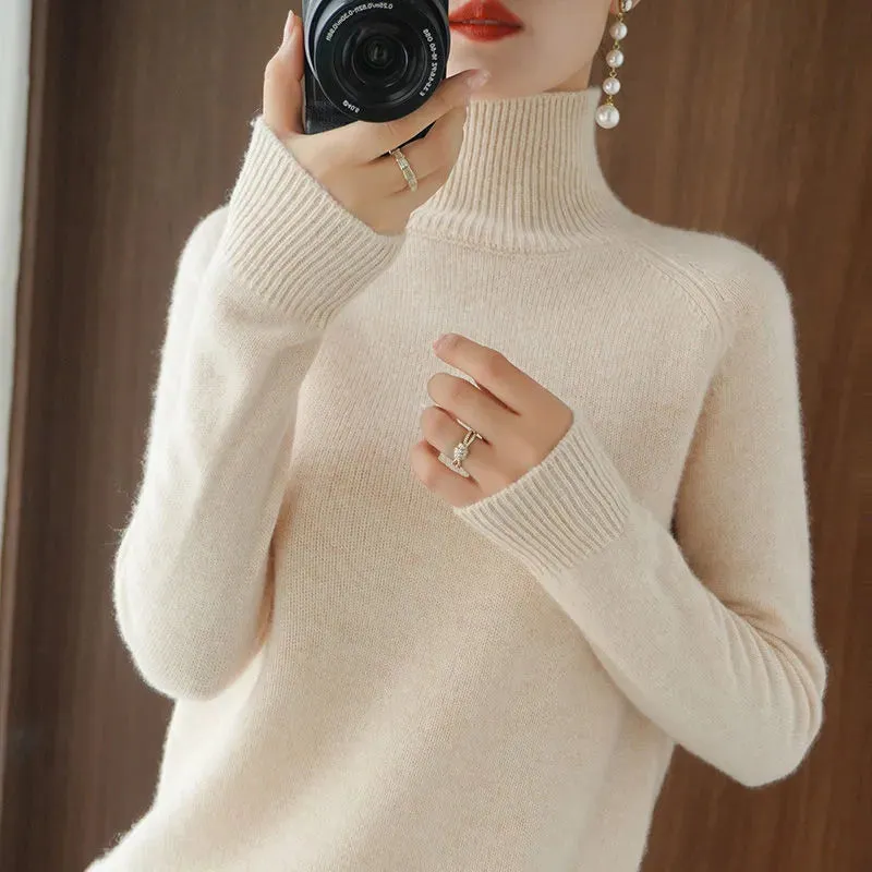 Cozy Cashmere Turtleneck Sweater for Women