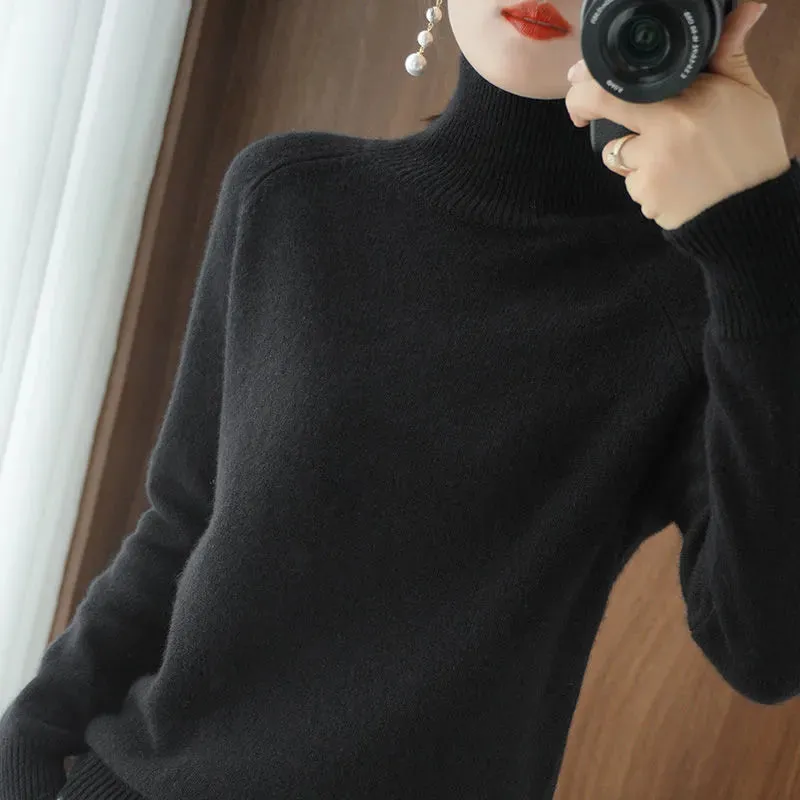 Cozy Cashmere Turtleneck Sweater for Women