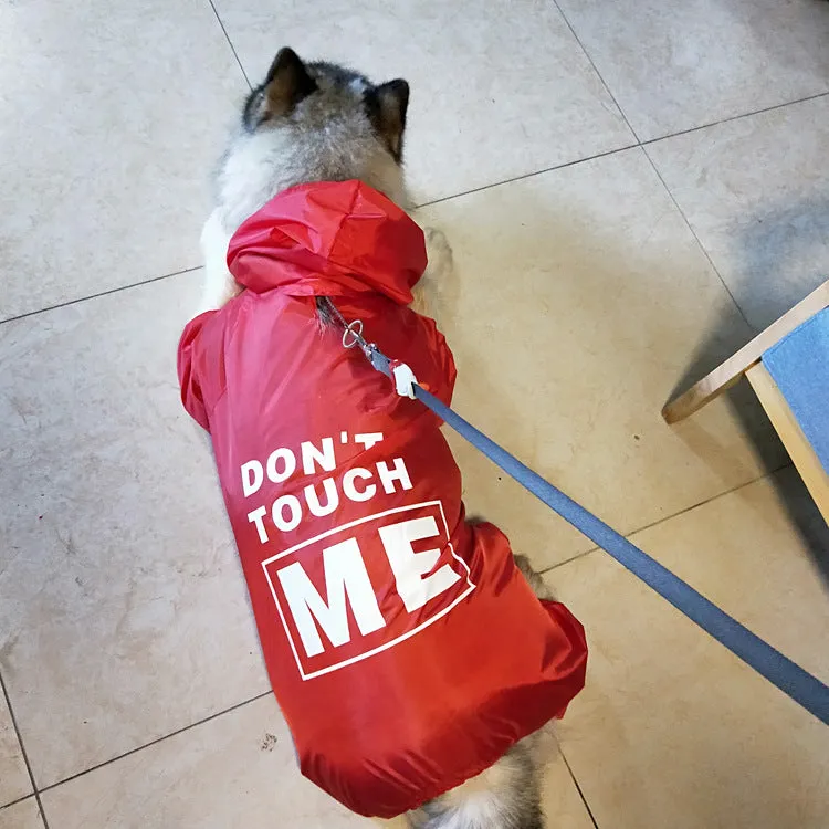 Don't Touch Me Dog Human Matching Rain Jacket