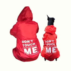 Don't Touch Me Dog Human Matching Rain Jacket