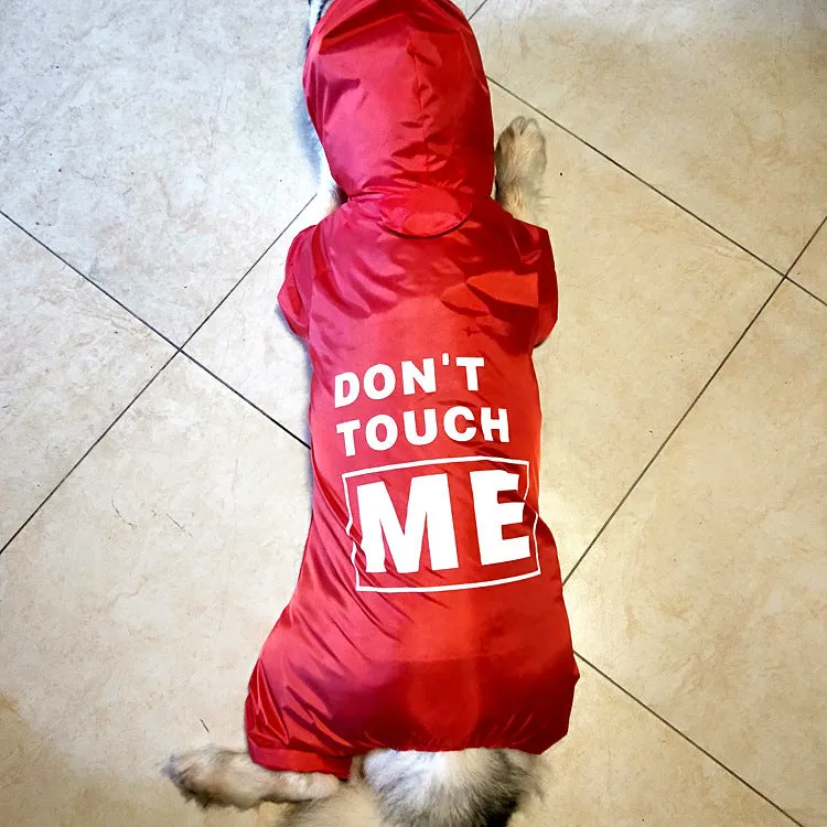 Don't Touch Me Dog Human Matching Rain Jacket