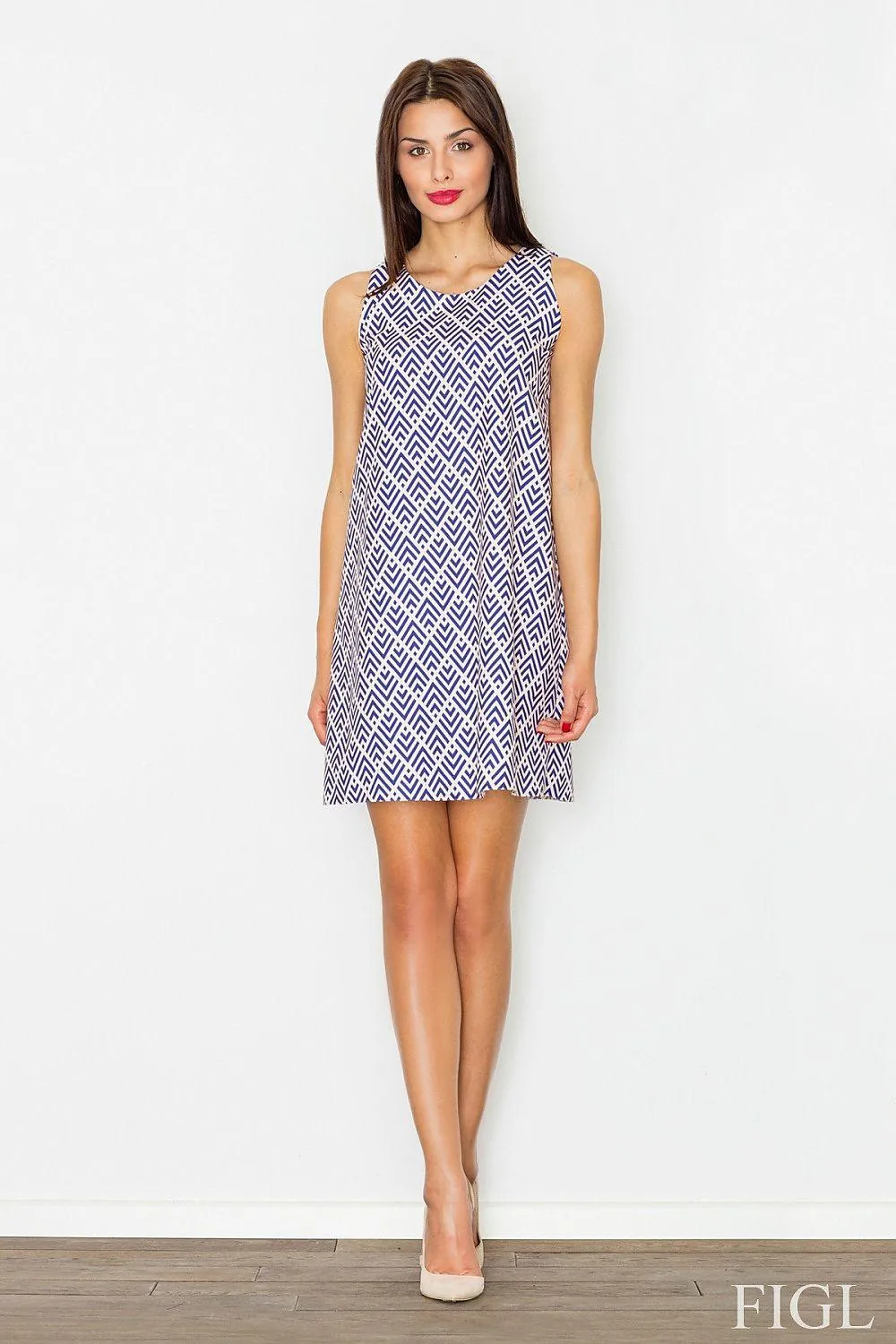 Effortless Elegance: Flared Sleeveless Daydress by Figl