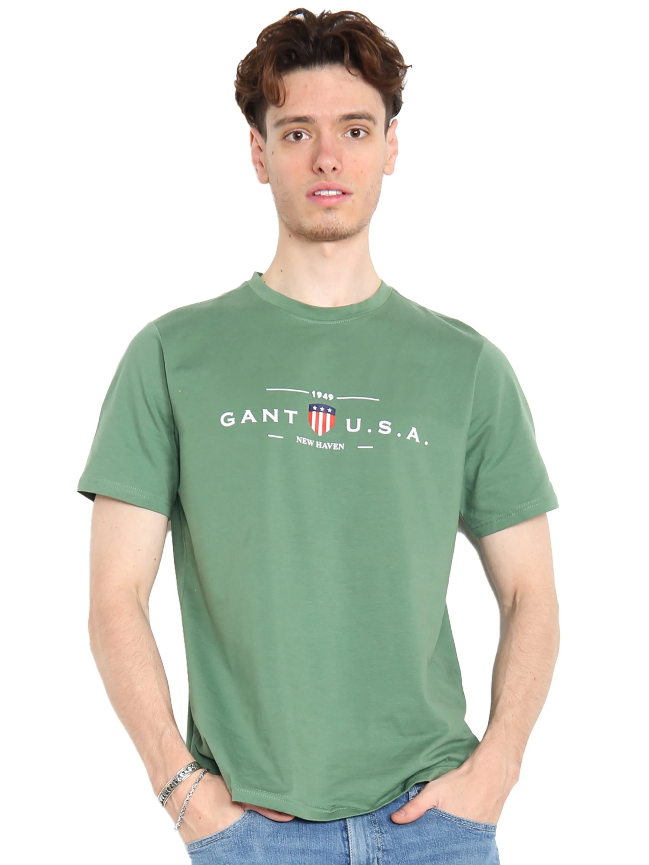 Gant USA | Mens Crew Neck T-Shirts