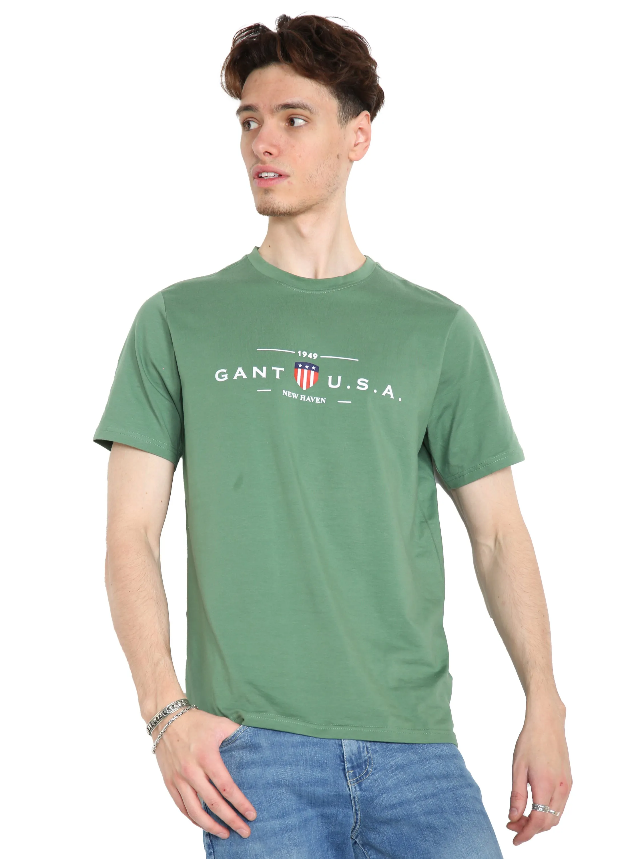 Gant USA | Mens Crew Neck T-Shirts