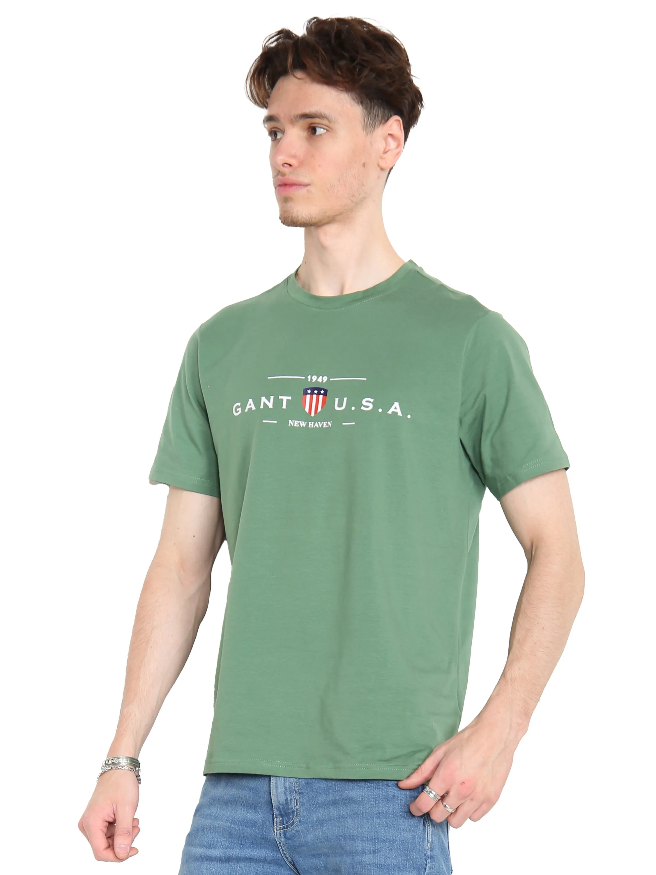 Gant USA | Mens Crew Neck T-Shirts