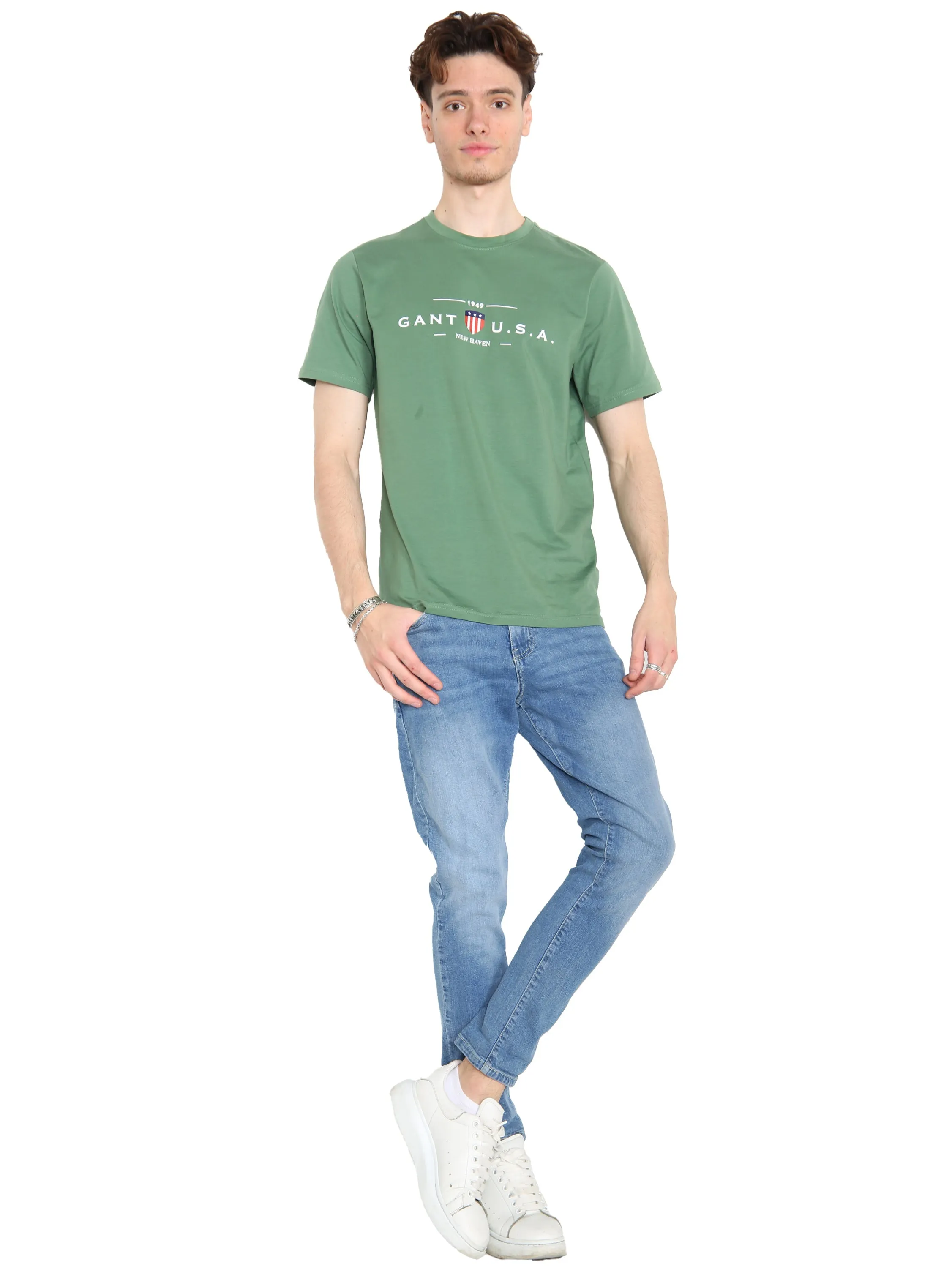 Gant USA | Mens Crew Neck T-Shirts