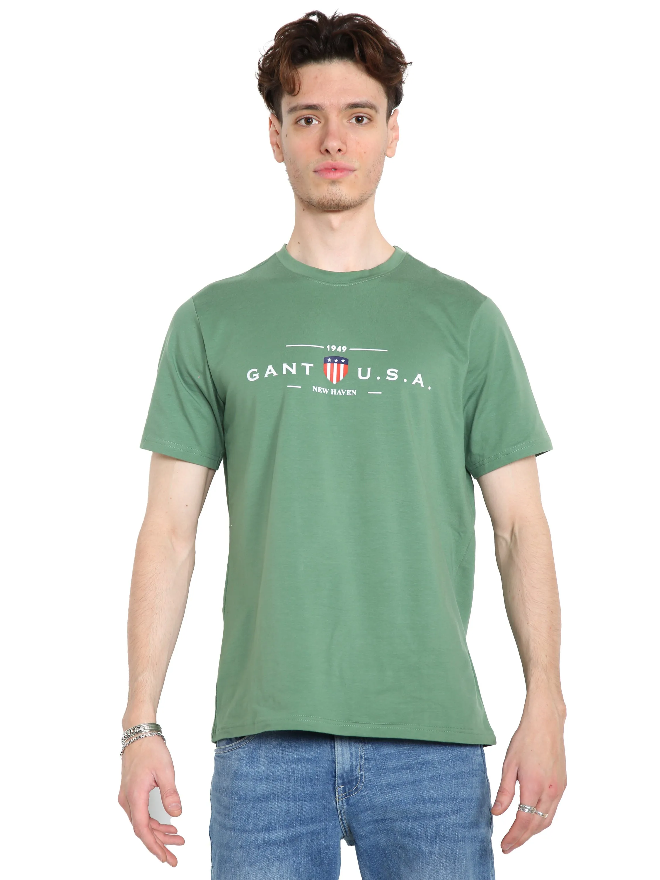 Gant USA | Mens Crew Neck T-Shirts