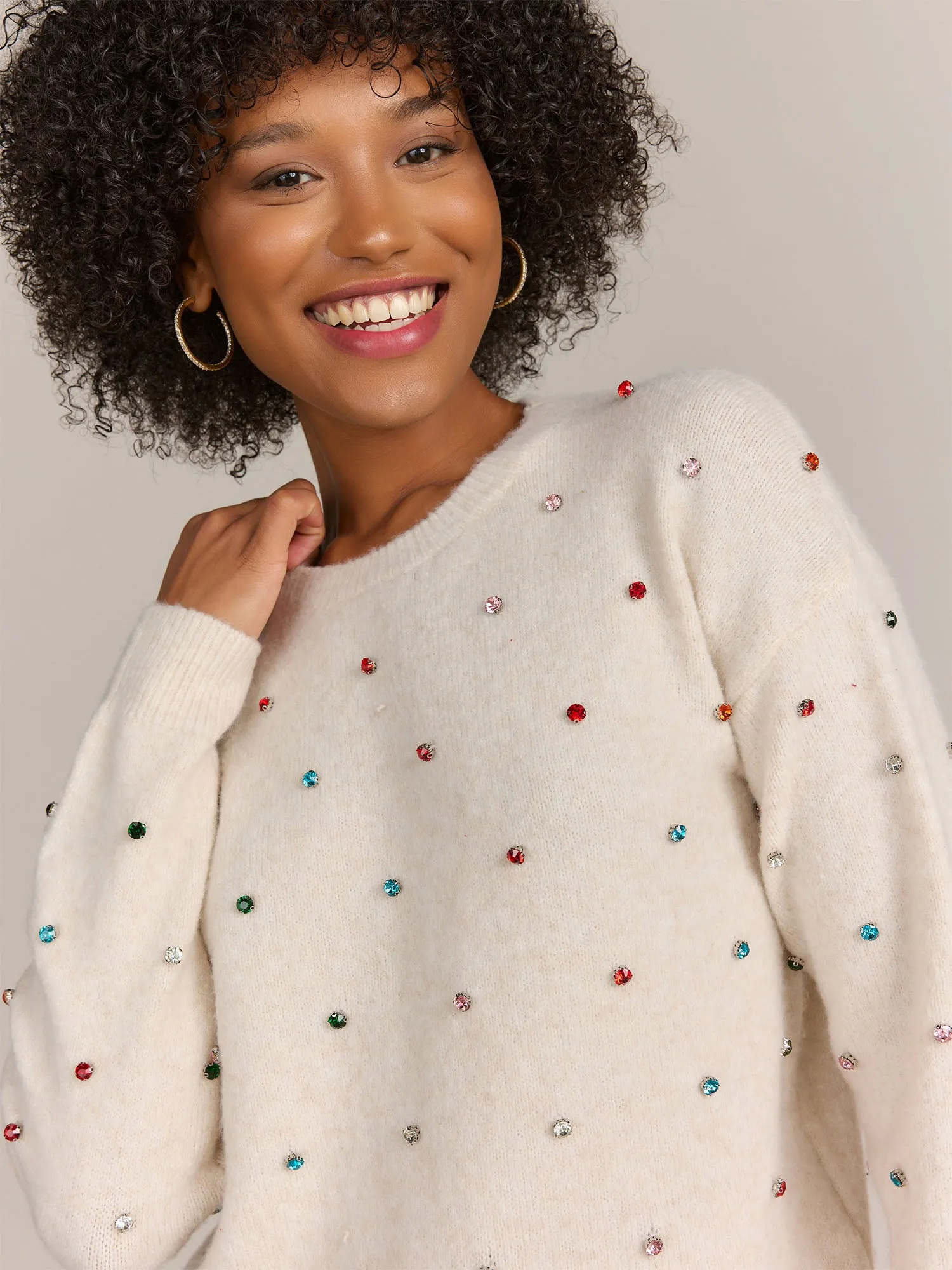 Gilli Crystal Embellished Pullover - Brands We Love