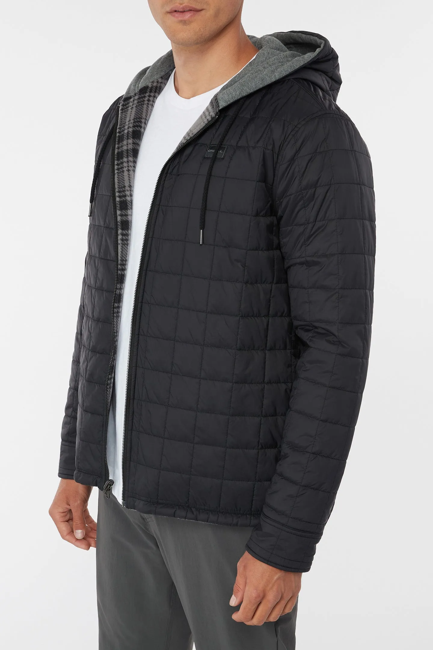 GLACIER HOODED REVERSIBLE JACKET