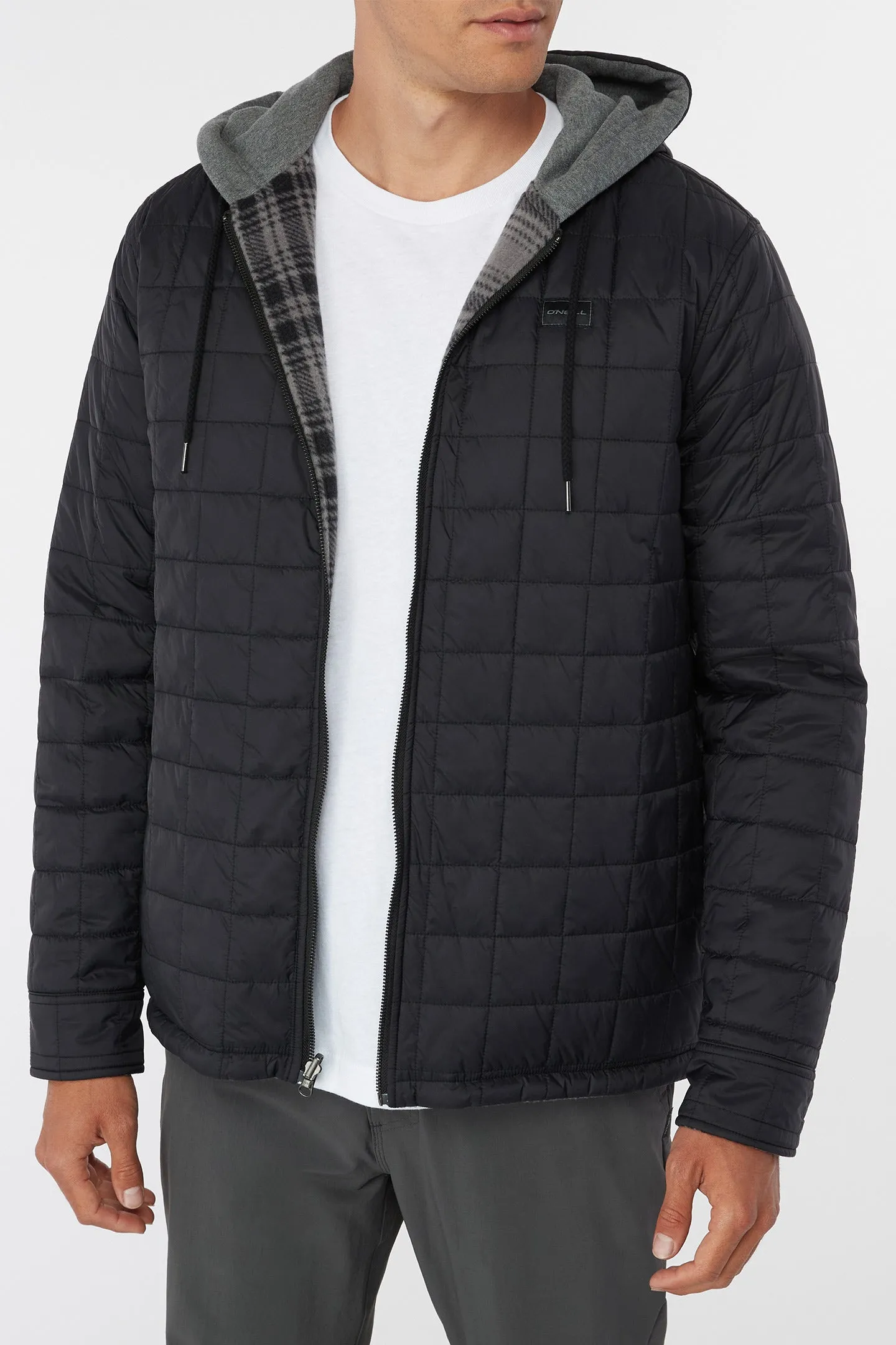 GLACIER HOODED REVERSIBLE JACKET