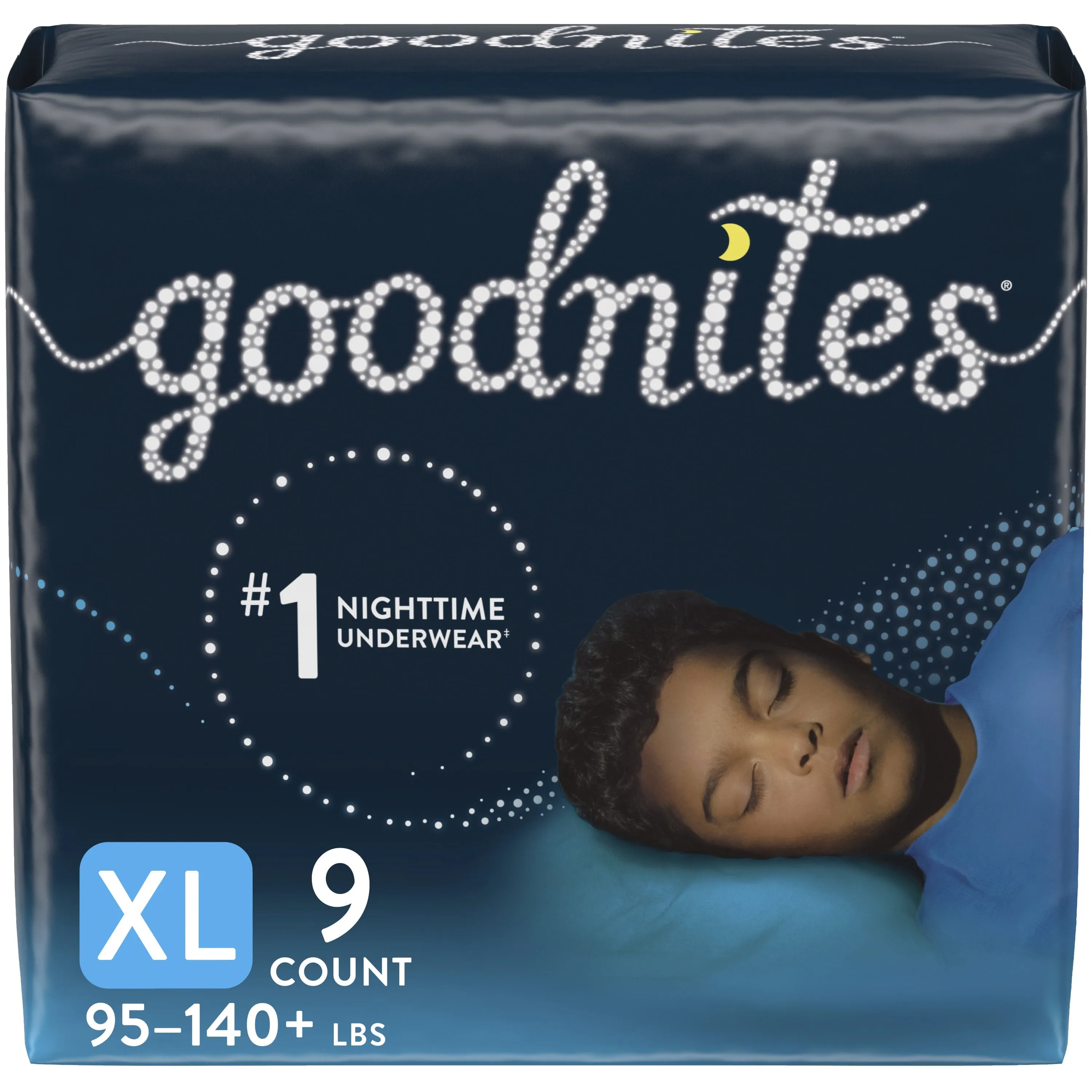 Goodnites Nighttime Bedwetting Underwear for Boys, XL, 9 Ct