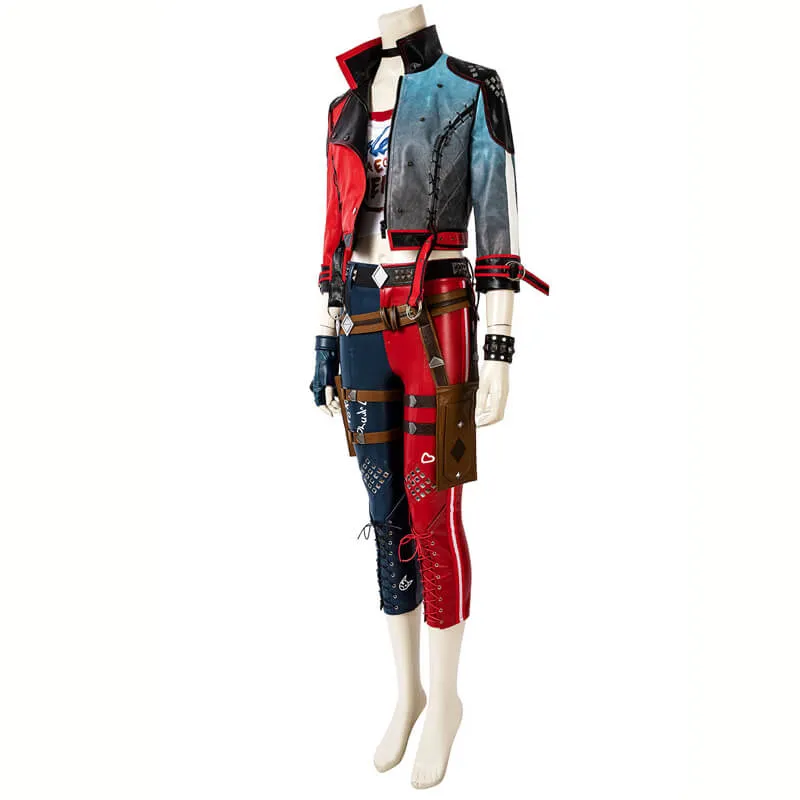 Harley Quinn Costumes Suicide Squad Kill the Justice League Cosplay Outfit Halloween Suit