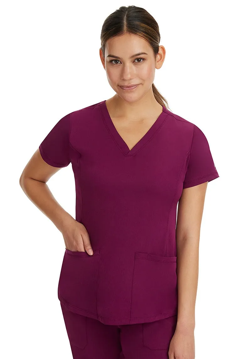 HH Works Women's Scrub Set Monica Top & Rebecca Pant | Wine