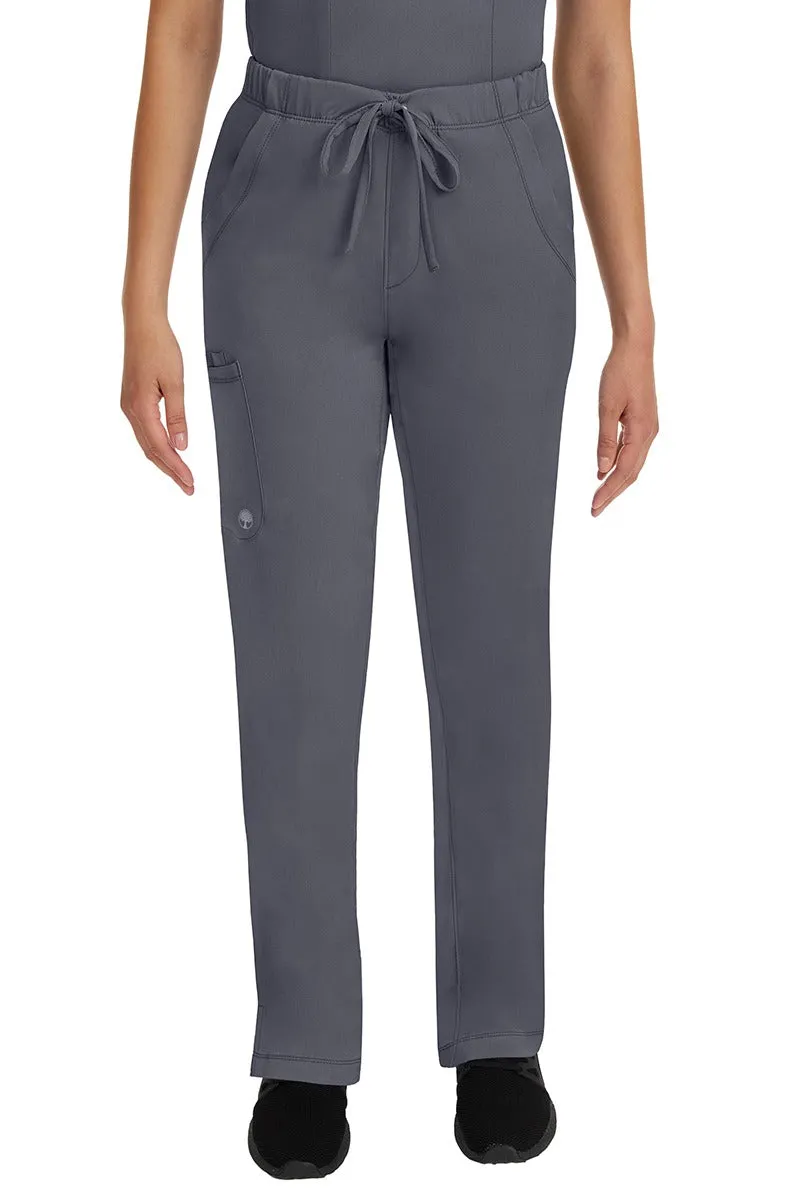 HH Works Women's Scrub Set Monica Top & Tall Rebecca Pant | Pewter