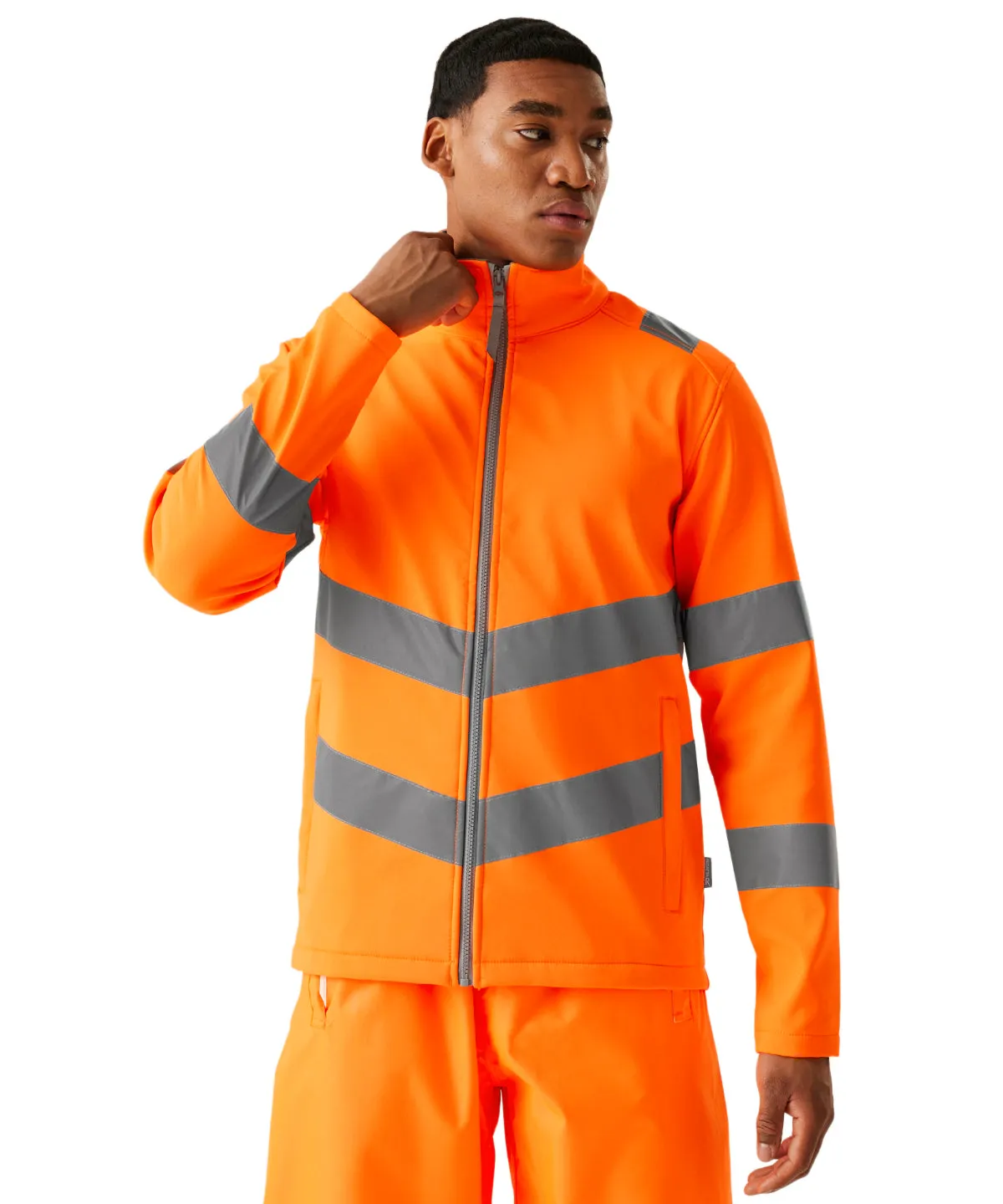 Hi-vis Pro contract Ablaze 2-layer softshell | Orange