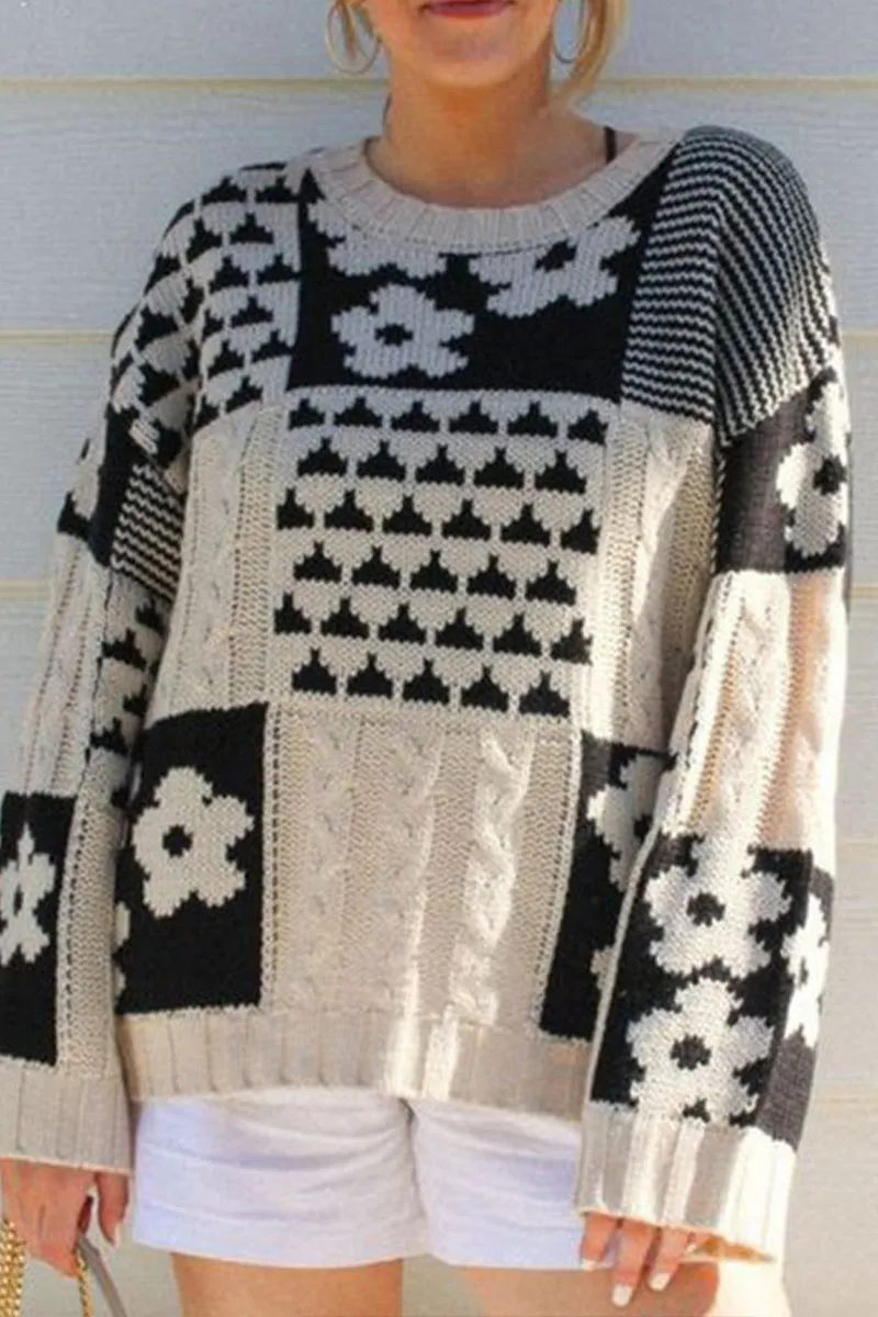 HWS1072 Patchwork Bliss Sweater