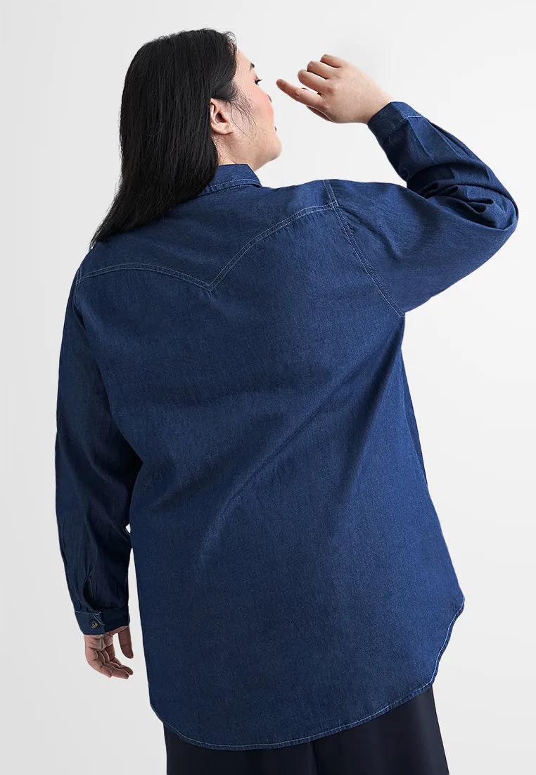 Ivie Classic Long Sleeves Denim Shirt