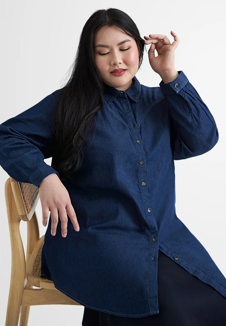 Ivie Classic Long Sleeves Denim Shirt