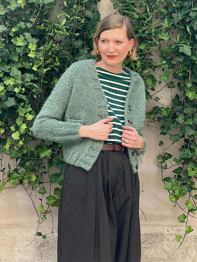 Jade Green Ingrid Cardigan