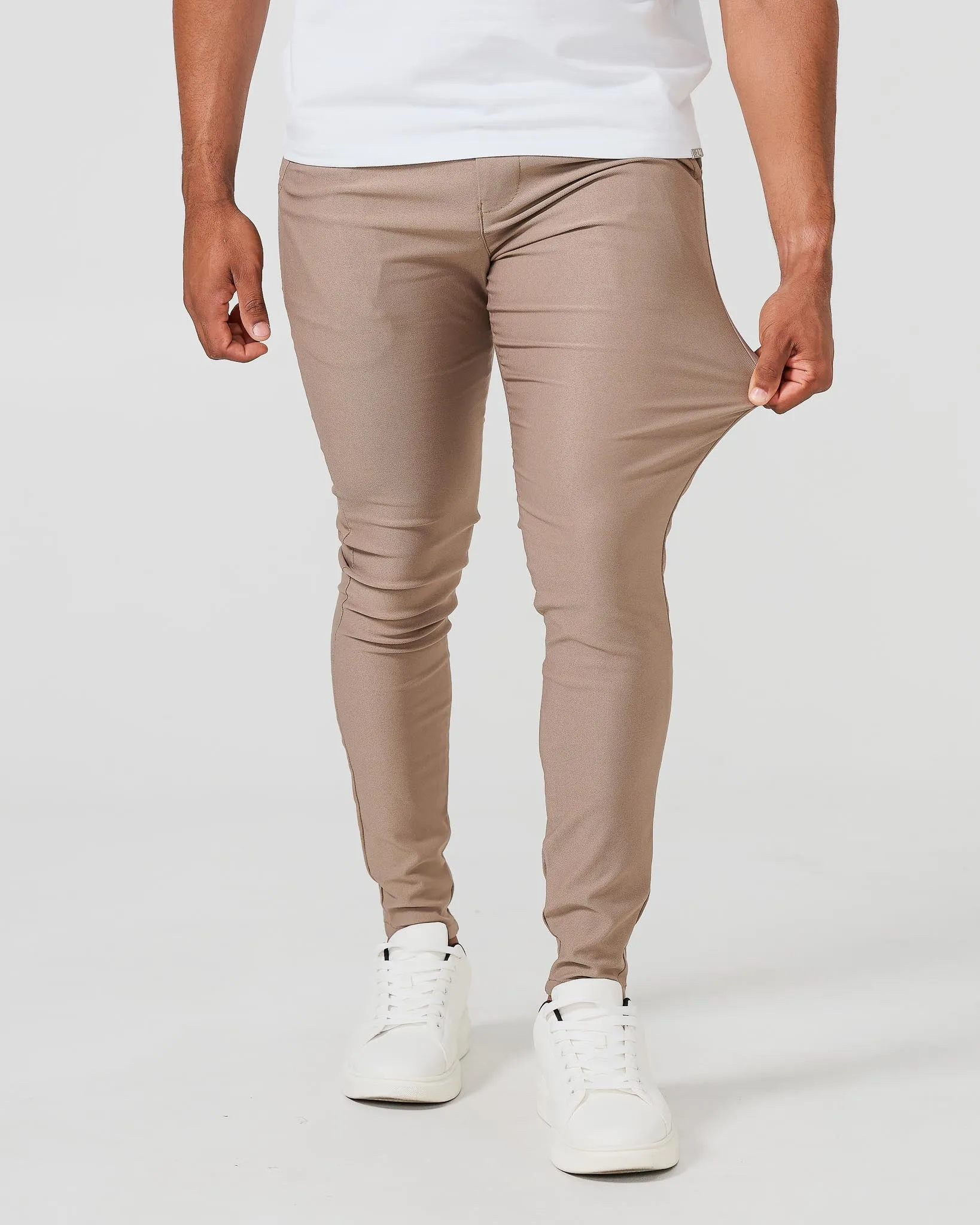 Khaki Stretch Chino Pants